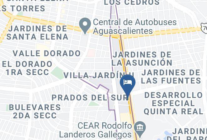 Aguascalientes Villa Asuncion - Hotel Gya Express Maps