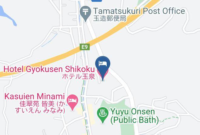 Matsue City - Hotel Gyokusen Shikoku Maps