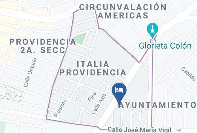 Guadalajara - Hotel H Americas Maps