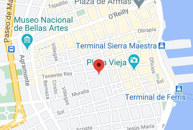 La Habana Vieja - Hotel Habana 612 Maps
