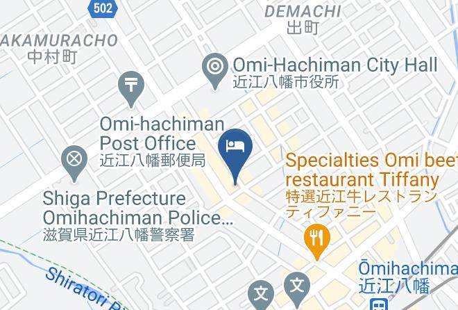 Omihachiman City - Hotel Hachiman Maps