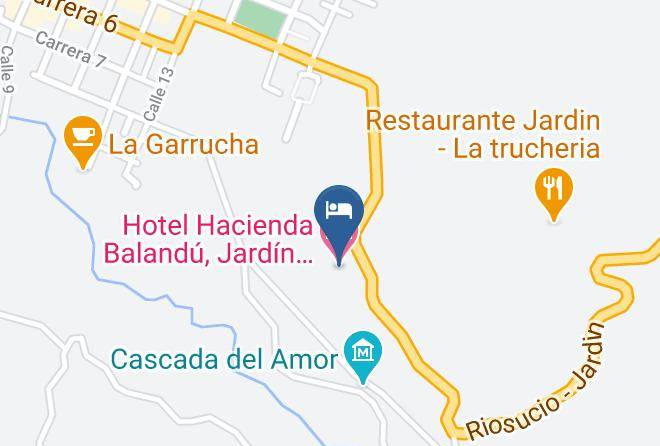 Jardin - Hotel Hacienda Balandu Jardin Antioquia Colombia Maps