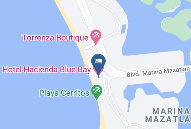 Mazatlan - Hotel Hacienda Blue Bay Maps