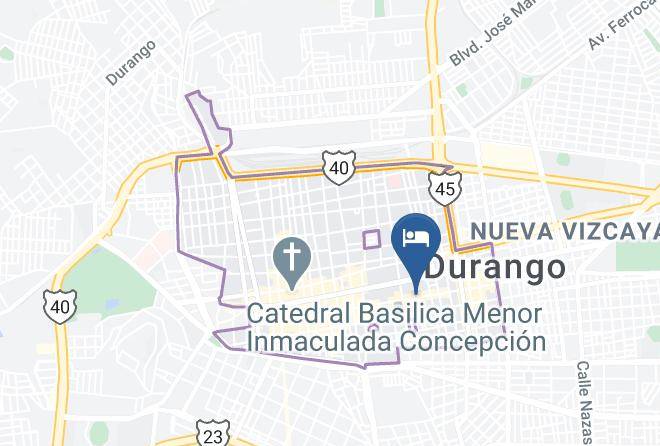 Hotel Hacienda Bugambilias Map