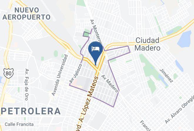 Ciudad Madero - Hotel Hacienda Canada Rica Maps