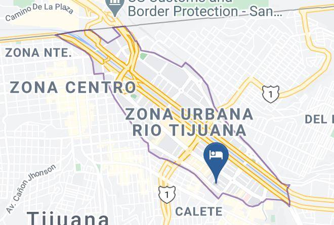 Tijuana - Hotel Hacienda Del Rio Maps