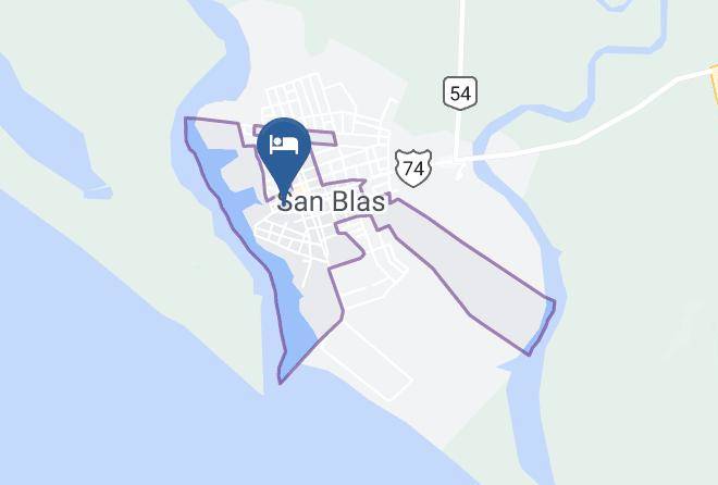 San Blas - Hotel Hacienda Flamingos Maps