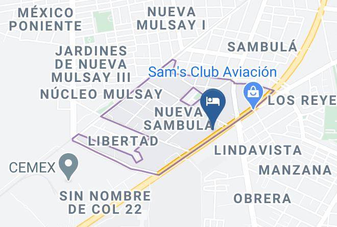 Merida - Hotel Hacienda Inn Aeropuerto Maps