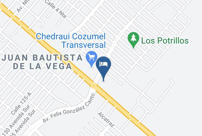 Cozumel - Hotel Hacienda Ixtlan Maps