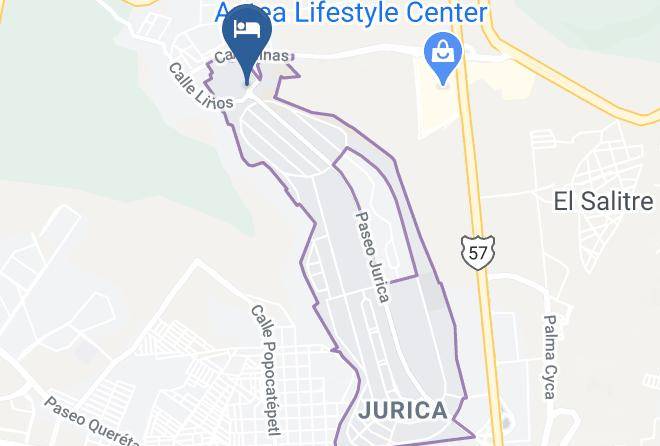 Santiago De Queretaro - Hotel Hacienda Jurica By Brisas Maps