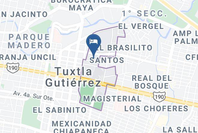Tuxtla Gutierrez - Hotel Hacienda La Alborada Maps