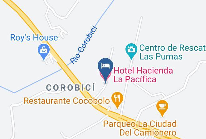 Canas - Hotel Hacienda La Pacifica Maps