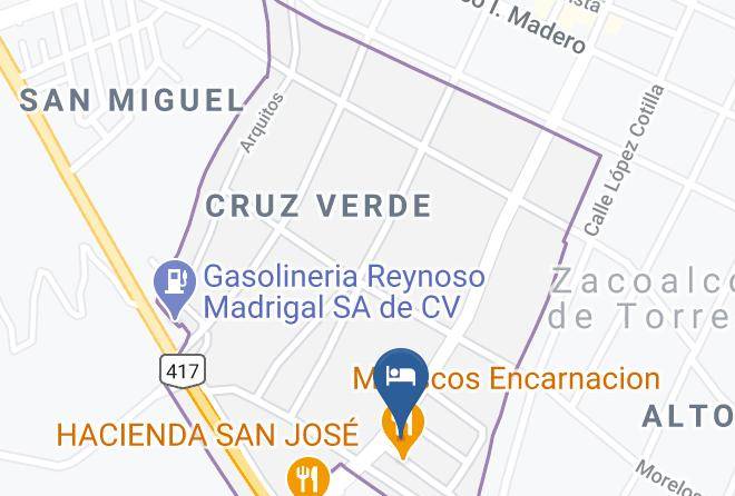 Zacoalco De Torres - Hotel Hacienda La Paz Maps