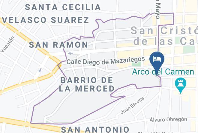 San Cristobal De Las Casas - Hotel Principe Maya Maps
