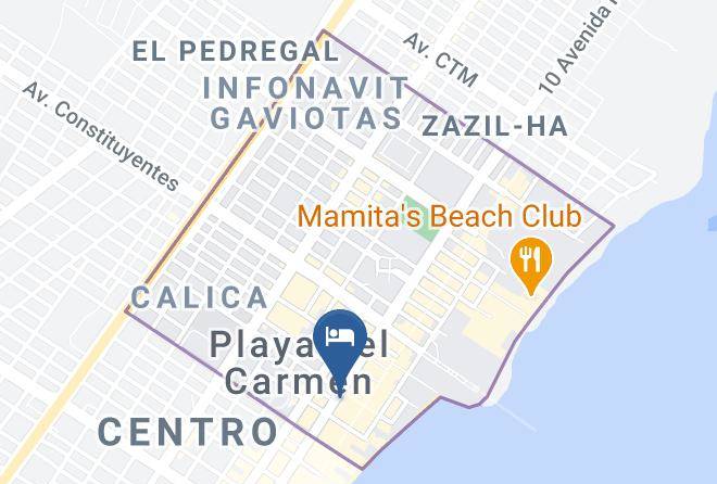 Solidaridad - Hotel Hacienda Maria Bonita Maps