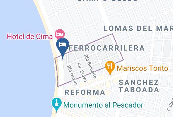 Mazatlan - Hotel Hacienda Maps