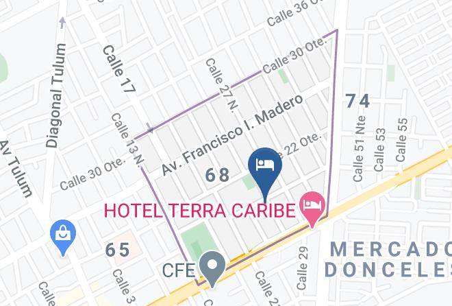 Benito Juarez - Hotel Hacienda Maya Maps