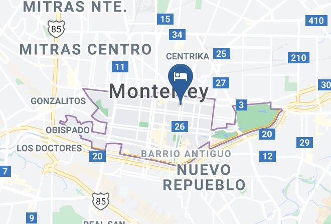Monterrey - Hotel Hacienda Monterrey Maps