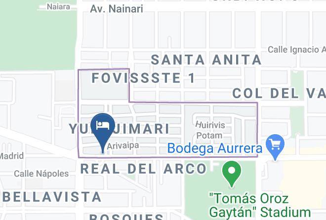Cajeme - Hotel Hacienda Nainari Maps