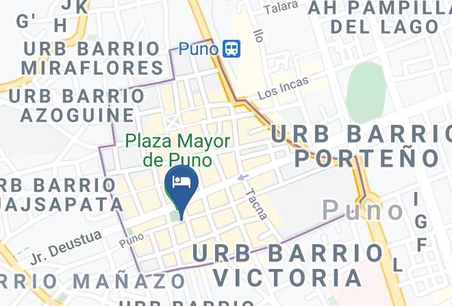 Hotel Hacienda Plaza De Armas Puno Map