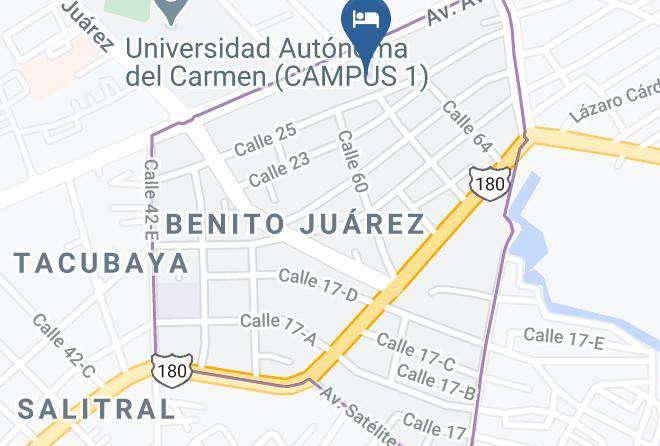 Carmen - Hotel Hacienda Real Maps