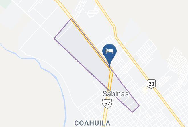 Sabinas - Hotel Hacienda Real Maps