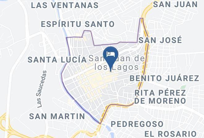 San Juan De Los Lagos - Hotel Hacienda Salvador Maps