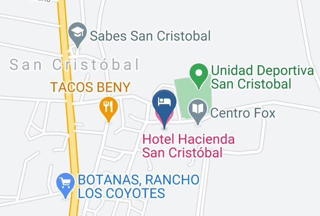 San Francisco Del Rincon - Hotel Hacienda San Cristobal Maps
