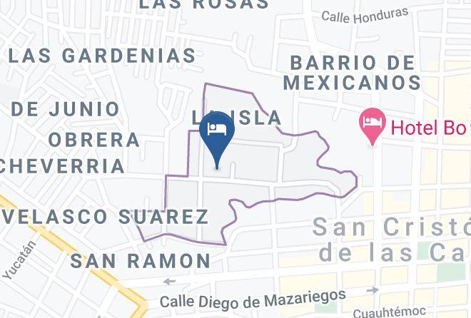 San Cristobal De Las Casas - Hotel Hacienda Santa Cecilia Maps