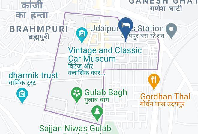 Udaipur - Hotel Hadi Rani Palace Maps