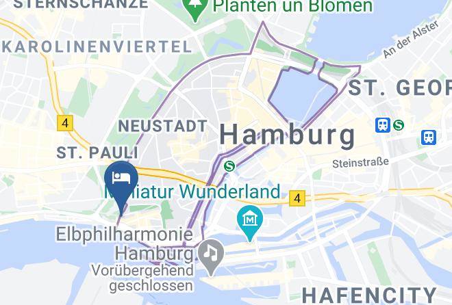 Stadt Hamburg - Hotel Hafentor Maps