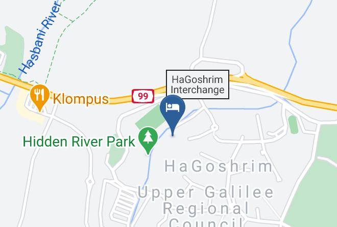 Hagoshrim - Hotel Hagoshrim Nature Maps