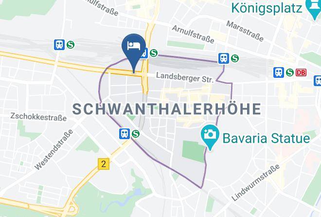 Munich District - Hotel Hahn Maps
