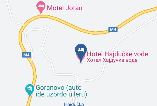 Banja Luka - Hotel Hajducke Vode Maps