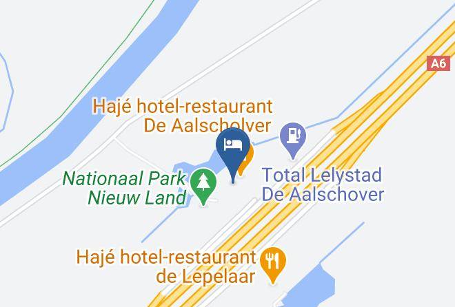 Lelystad - Hotel Haje Restaurant De Aalscholver Maps