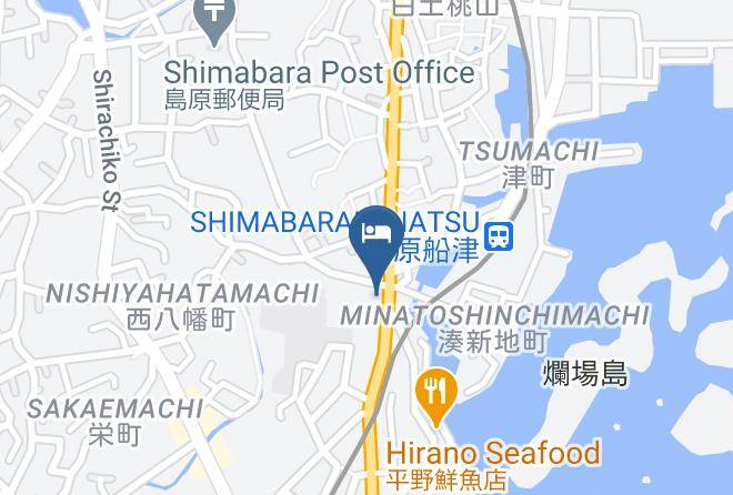 Shimabara City - Hotel Hakusan Maps