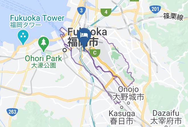 Fukuoka City Hakata Ward - Hotel Halrotto Fukuoka Hakata Maps