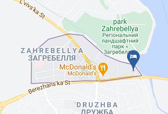 Ternopil - Hotel Halychyna Maps