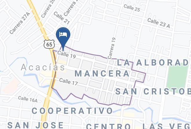 Acacias - Hotel Hamacas Maps