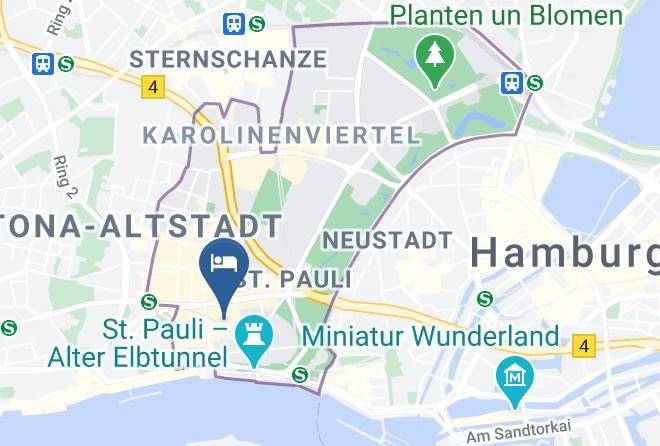 Stadt Hamburg - Hotel Hamburger Perle Maps