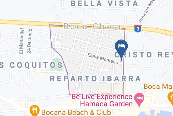 Boca Chica - Hotel Hamilton Beach Resort Maps