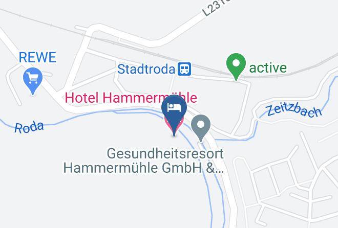 Saale Holzland Kreis - Hotel Hammermuhle Maps