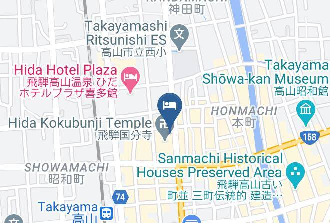 Takayama City - Hotel Hana Maps