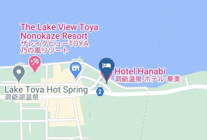 Toyako Townabuta District - Hotel Hanabi Maps