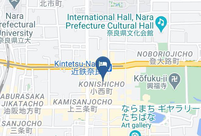 Nara City - Hotel Hanakomichi Maps