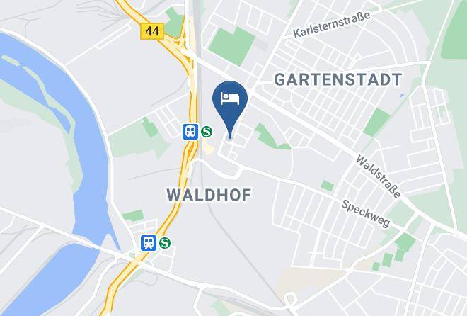 Mannheim - Hotel Hanauer Hof Maps