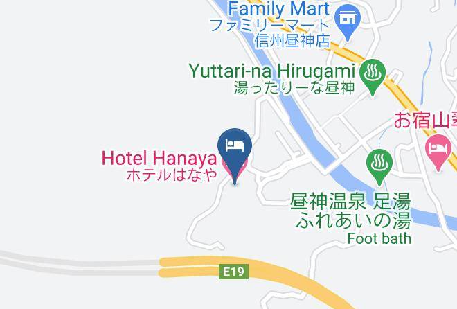 Achi Vil Shimoina District - Hotel Hanaya Maps