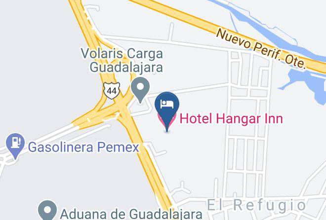 Tlajomulco De Zuniga - Hotel Hangar Inn Maps