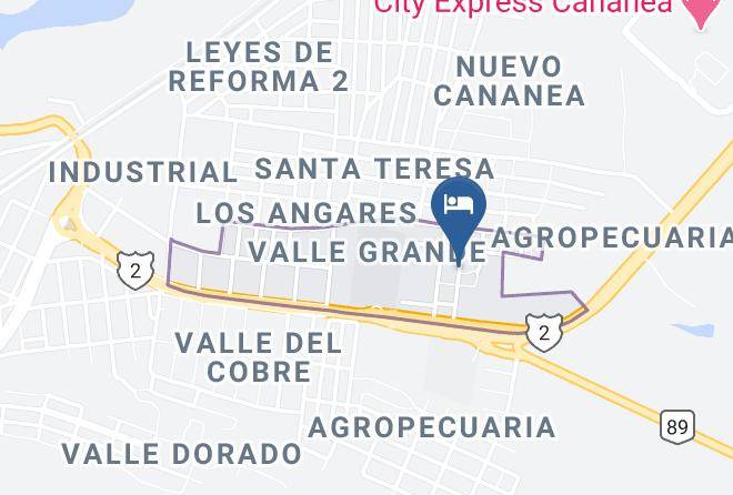 Cananea Municipality - Hotel Hangares Maps