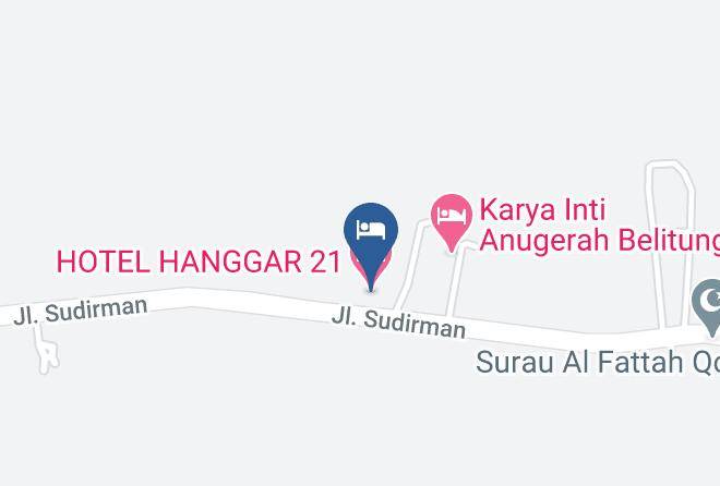 Belitung Regency - Hotel Hanggar 21 Maps